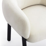 Foxy Accent Chair, Cream-Furniture - Chairs-High Fashion Home