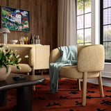 Foxy Accent Chair, Honey-Furniture - Chairs-High Fashion Home