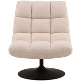 Frances Swivel Chair, Cream-Furniture - Chairs-High Fashion Home