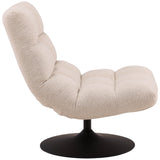 Frances Swivel Chair, Cream-Furniture - Chairs-High Fashion Home