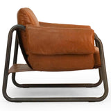 Francisco Leather Chair, Dakota Tobacco
