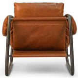 Francisco Leather Chair, Dakota Tobacco
