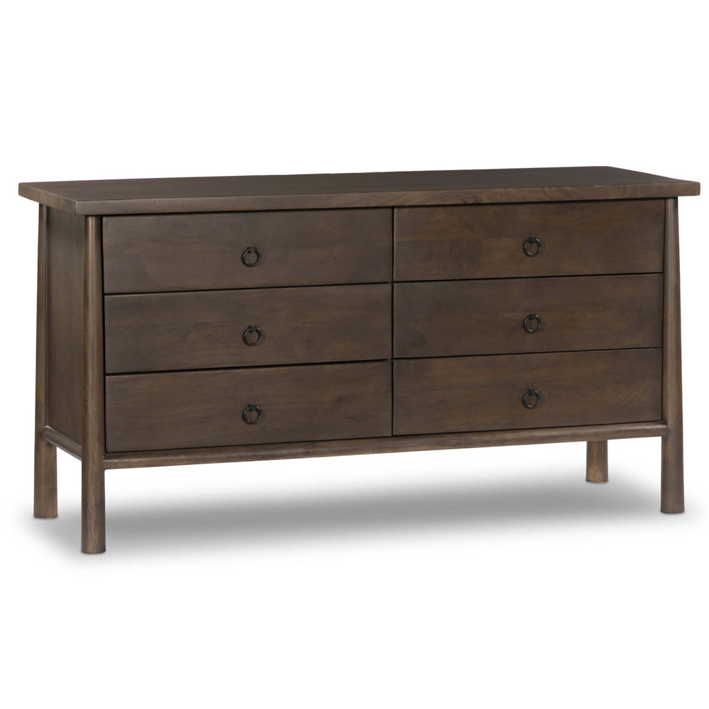 Freddie 6 Drawer Dresser, Brown by Four Hands-Furniture - Storage-High Fashion Home