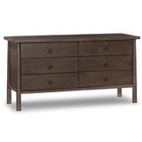 Freddie 6 Drawer Dresser, Brown by Four Hands-Furniture - Storage-High Fashion Home