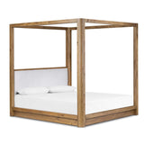 Frederick Canopy Bed, Antwerp Bone by Four Hands-Furniture - Bedroom-High Fashion Home
