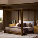 Frederick Canopy Bed, Antwerp Bone by Four Hands-Furniture - Bedroom-High Fashion Home
