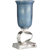 Freestyle Sculptural Vase, Blue-Accessories-High Fashion Home
