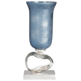 Freestyle Sculptural Vase, Blue-Accessories-High Fashion Home