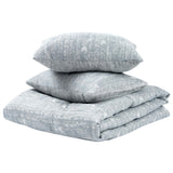 French Herringbone Comforter Set, Storm