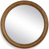 Frontier Round Mirror, Brown