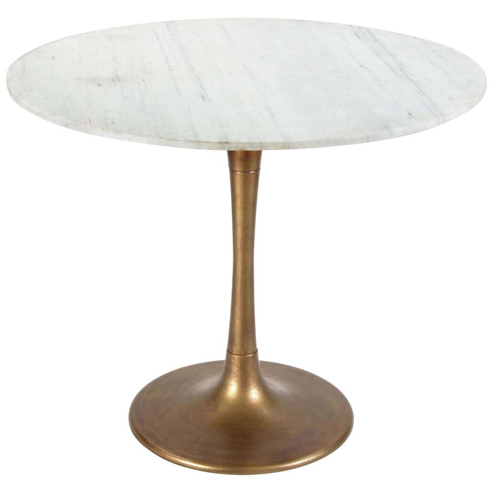 Fullerton Round Dining Table, White-Furniture - Dining-High Fashion Home