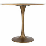 Fullerton Round Dining Table, White-Furniture - Dining-High Fashion Home