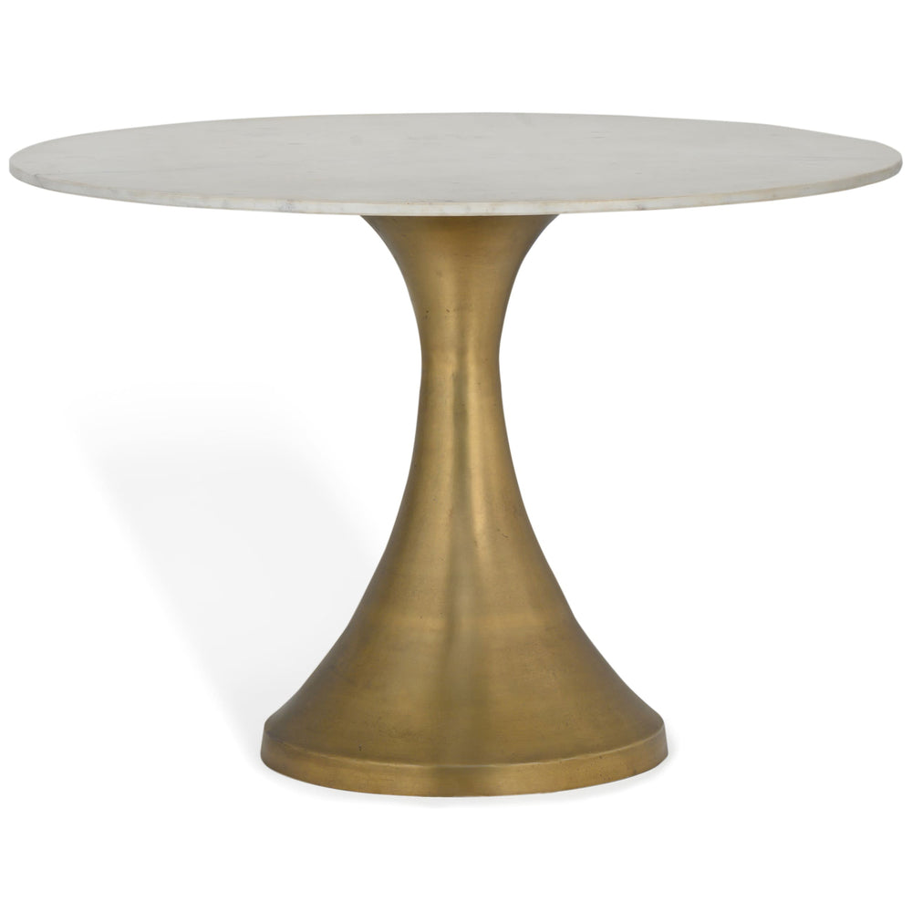 Funnel Dining Table, White