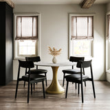 Funnel Dining Table, White