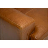 Gable 5 Piece Leather Sectional, Concord Mink