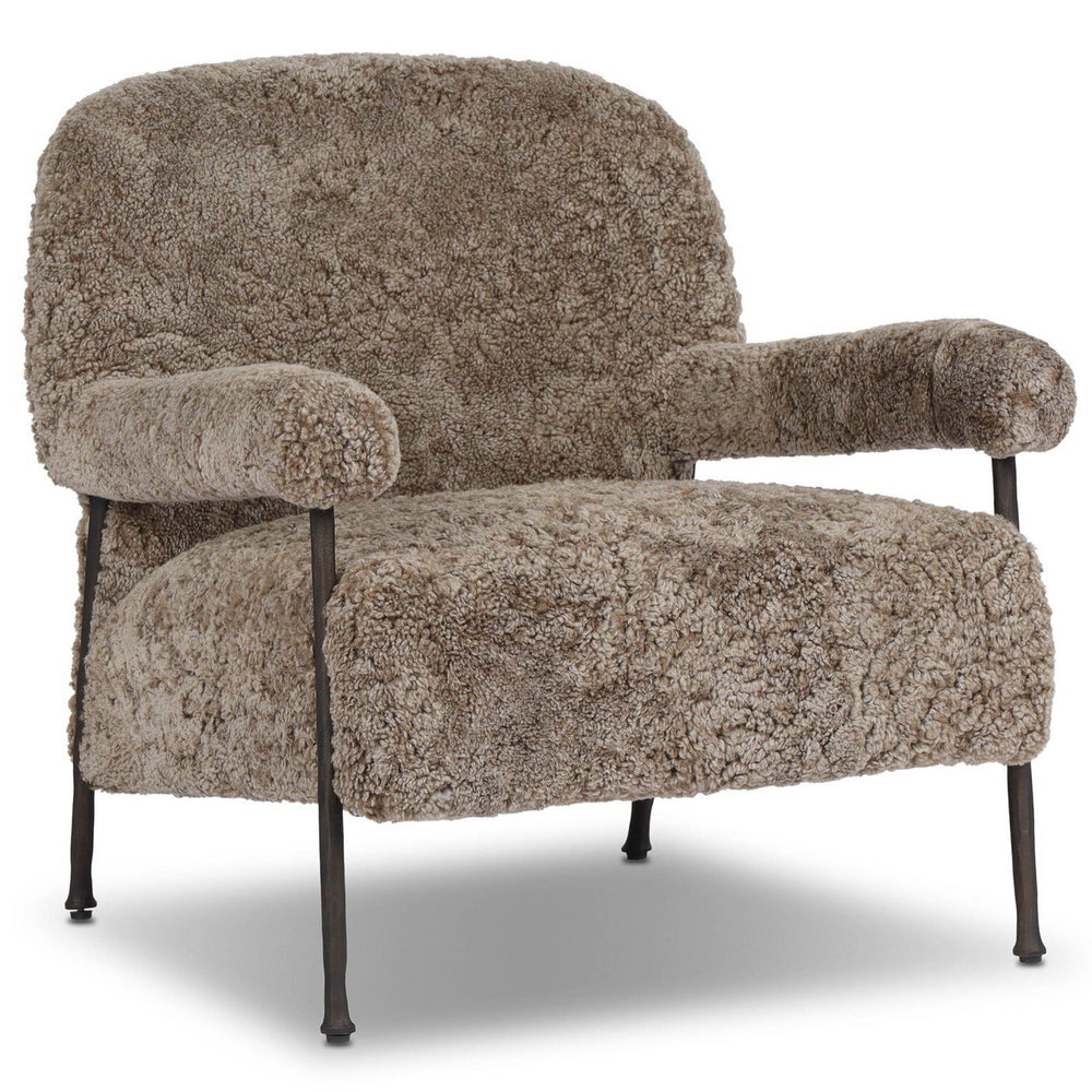 Gabriette Chair, Taupe Shearling by Four Hands