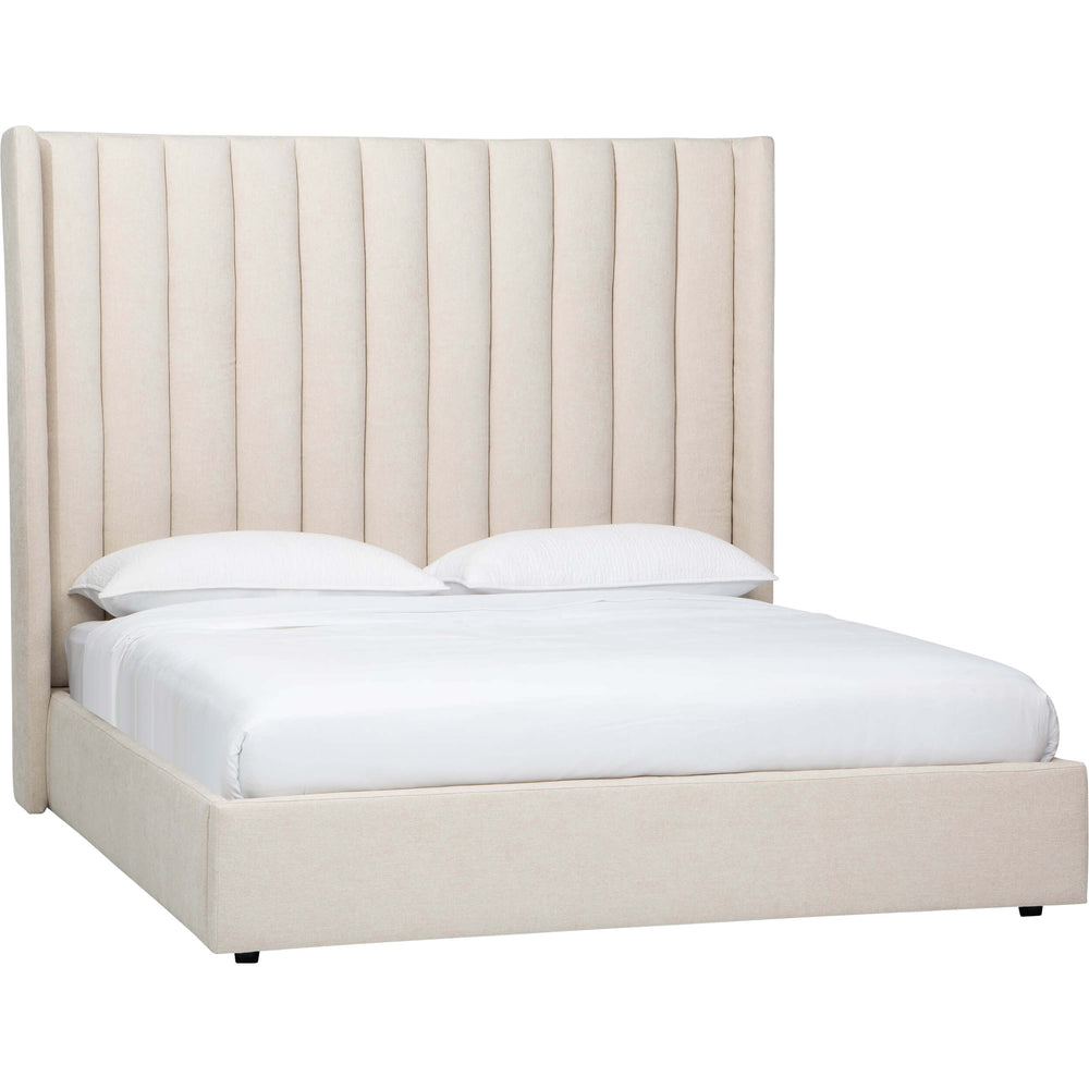 Gage King Storage Bed, Milo Linen