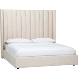 Gage King Storage Bed, Milo Linen