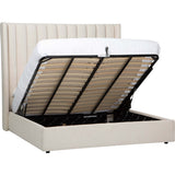 Gage King Storage Bed, Milo Linen