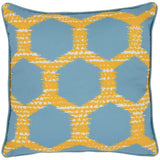 Gaines Outdoor Pillow, Yellow/Blue