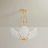 Galena 6 Light Chandelier, Vintage Gold Leaf