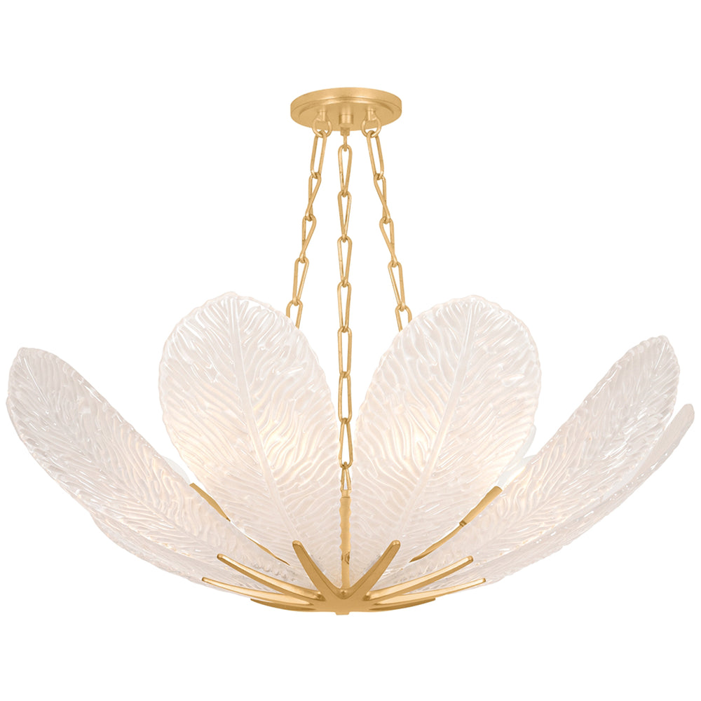 Galena 9 Light Chandelier, Vintage Gold Leaf