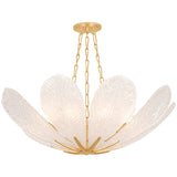 Galena 9 Light Chandelier, Vintage Gold Leaf