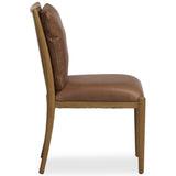 Gallagher Leather Dining Chair, Palermo Cigar, Set of 2 by Four Hands-Furniture - Dining-High Fashion Home