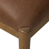Gallagher Leather Dining Chair, Palermo Cigar, Set of 2 by Four Hands-Furniture - Dining-High Fashion Home