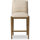 Gallagher Stool, Irving Flax by Four Hands-Furniture - Dining-High Fashion Home