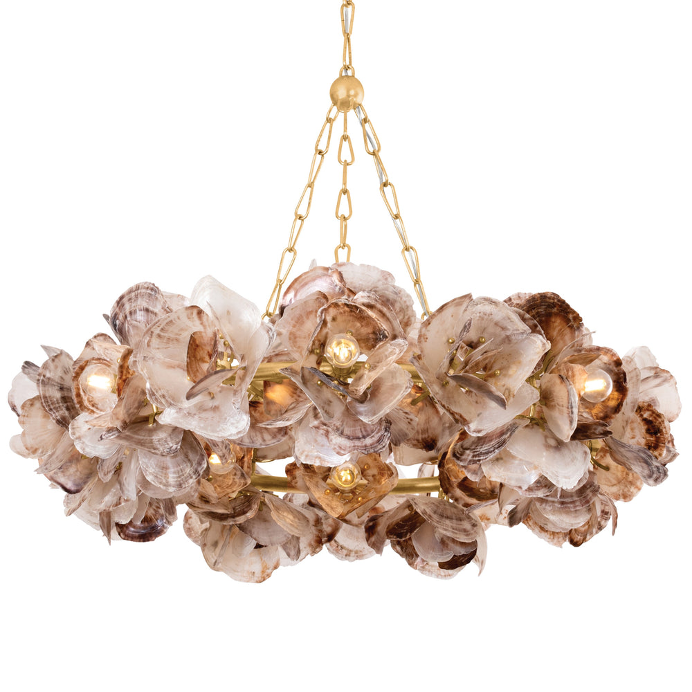 Galle 14 Light Chandelier, Vintage Gold Leaf