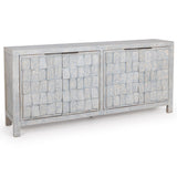 Gama 4 Door Cabinet, Blue Washed-Furniture - Storage-High Fashion Home