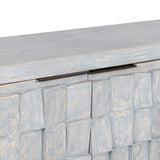 Gama 4 Door Cabinet, Blue Washed-Furniture - Storage-High Fashion Home