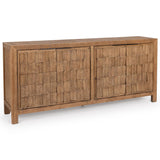 Gama 4 Door Cabinet, Drifted Sand-Furniture - Storage-High Fashion Home