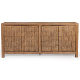 Gama 4 Door Cabinet, Drifted Sand-Furniture - Storage-High Fashion Home