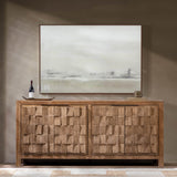Gama 4 Door Cabinet, Drifted Sand-Furniture - Storage-High Fashion Home