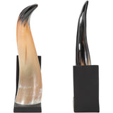 Gamil Horn Bookends, Black, Set of 2-Accessories-High Fashion Home