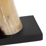 Gamil Horn Bookends, Black, Set of 2-Accessories-High Fashion Home