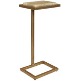 Gamora Drink Table, Antique Gold-Furniture - Accent Tables-High Fashion Home