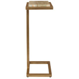 Gamora Drink Table, Antique Gold-Furniture - Accent Tables-High Fashion Home