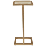 Gamora Drink Table, Antique Gold-Furniture - Accent Tables-High Fashion Home