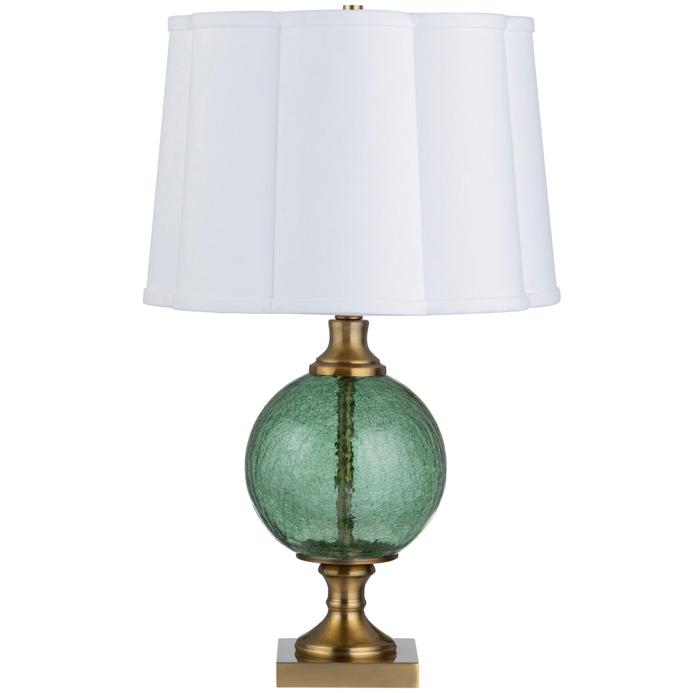 Gardenia Table Lamp, Green-Lighting-High Fashion Home