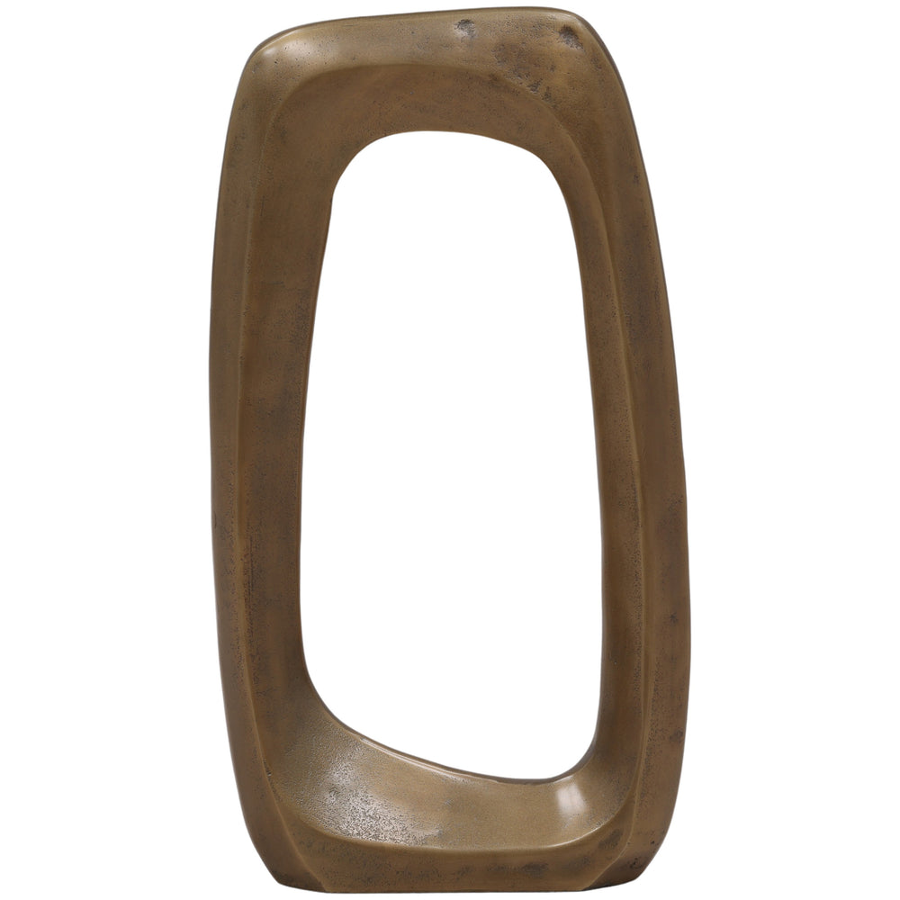 Garen Sculpture, Antique Brass-Accessories-High Fashion Home