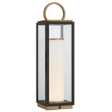 Gareth 22.5" Rechargeable Lamp, Textured Bronze-Lighting-High Fashion Home