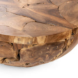 Garford Round Coffee Table, Natural-Furniture - Accent Tables-High Fashion Home