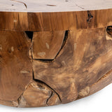 Garford Round Coffee Table, Natural-Furniture - Accent Tables-High Fashion Home