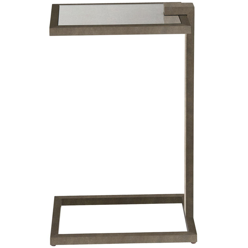 Garrison Chair Side Table, Silver-Furniture - Accent Tables-High Fashion Home