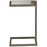 Garrison Chair Side Table, Silver-Furniture - Accent Tables-High Fashion Home