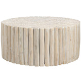 Gathering Cocktail Table, White Wash-Furniture - Accent Tables-High Fashion Home