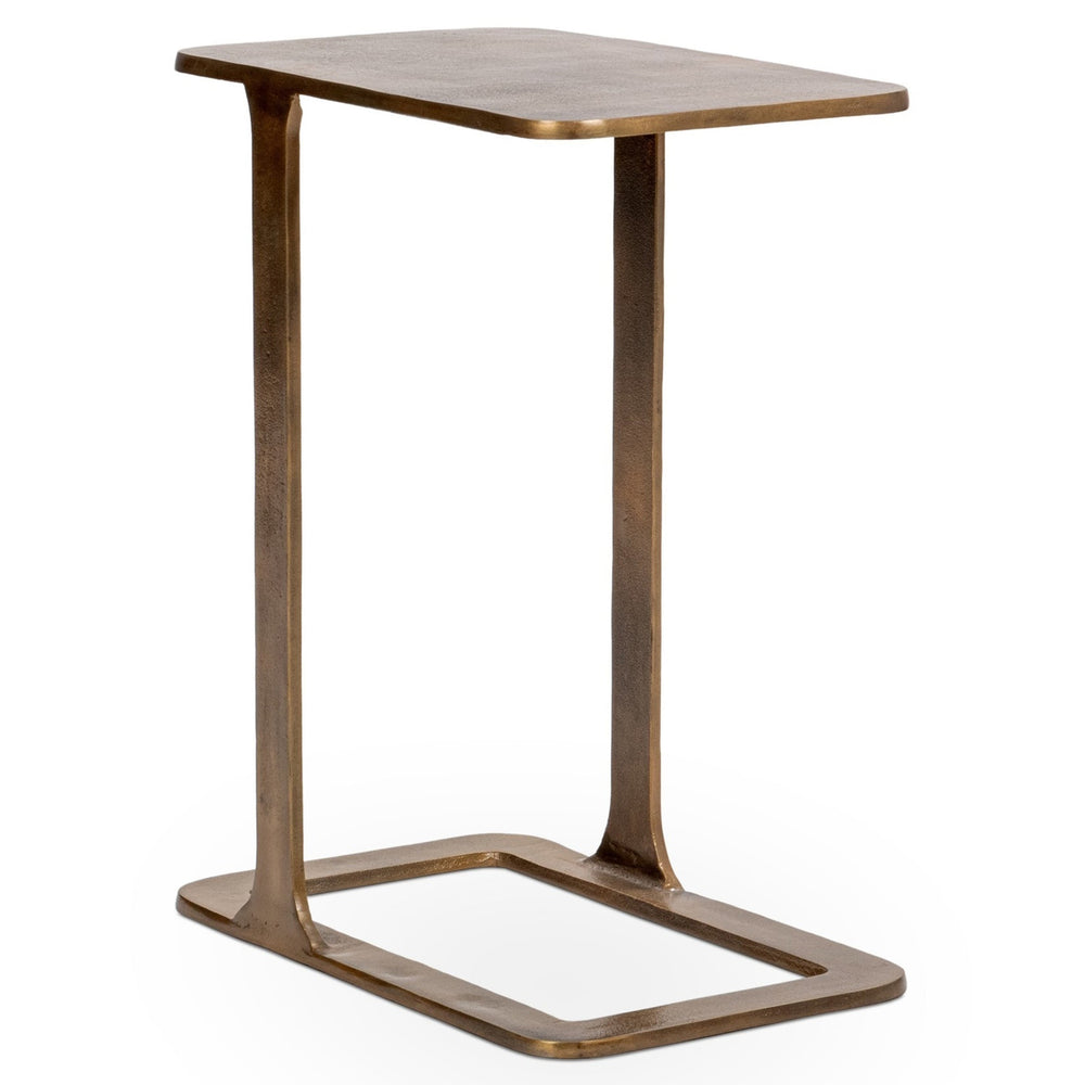 Geanna Accent Table, Brass-Furniture - Accent Tables-High Fashion Home